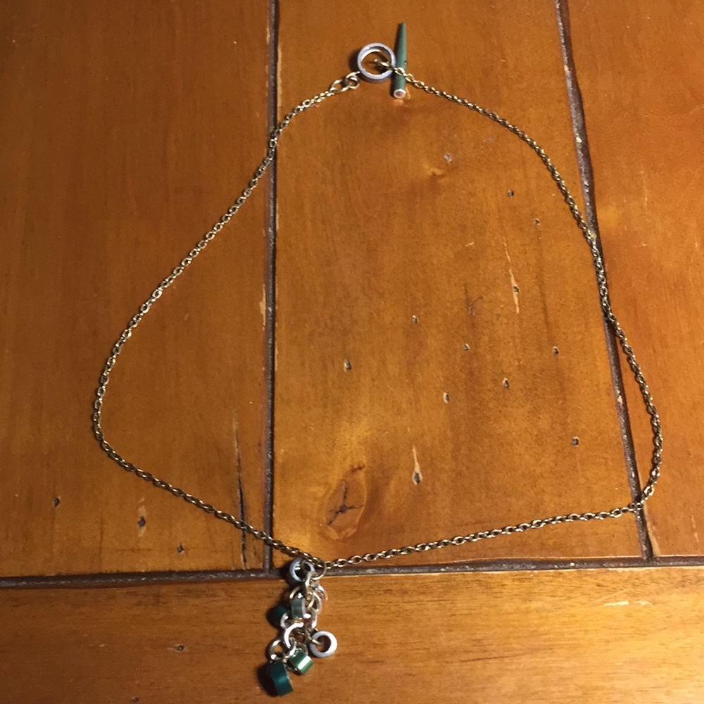 Funky recycled knitting 🧶 necklace